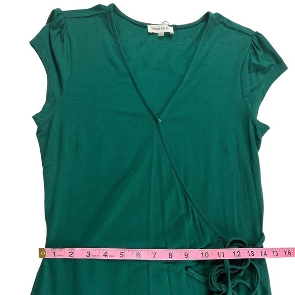 SugarLips Green Wrap Dress - Picture 8 of 12
